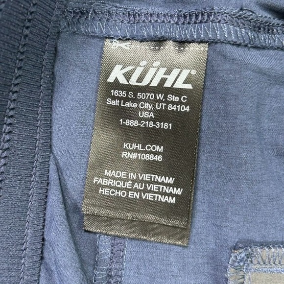 Kuhl Freeflex Move Pant Womens 3X Navy Blue Plus Size Thin Zip Pockets Outdoors - Picture 9 of 16